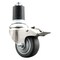 Service Caster 3.5 Inch 316SS Thermoplastic Rubber Swivel 1-3/4 Inch Stem Caster Lock Brake SCC SCC-SS316TTLEX20S3514-TPRB-134 - alternate 1