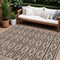 Homeroots 10' X 14' Brown And Beige Geometric Washable Indoor Outdoor Area Rug 599615 - alternate 1