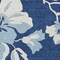 Homeroots 3' X 5' Navy Blue Denim Blue And Ivory Floral Washable Indoor Outdoor Area Rug 589554 - alternate 2