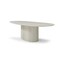 Homeroots 95" Beige Marble Pedestal Base Oval Dining Table 718900 - alternate 5