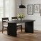 Homeroots 67" Black Solid Wood Double Pedestal Base Oval Dining Table 712156 - alternate 3