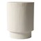 Leisuremod Eden 14 in Round Stone Side Table, Weatherproof Pedestal Base, Fully Assembled EST14W - alternate 5