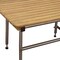 Homeroots 18" X 42" Brown Teak Rectangular Shower Bench 549368 - alternate 5