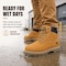 Handpoint Mens Wheat Nubuck Leather Soft Toe Work Boots-Slip Resistant Casual Safety Shoes, 7 00094EE-7 - alternate 4