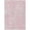 Homeroots 3' X 5' Pink And Ivory Geometric Washable Indoor Outdoor Area Rug 595103 - alternate 3
