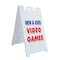 Signmission New & Used Video Games, A-Frame & 2 Decals Installed, Heavy-Duty Plastic Frame SBHD-D-2436-New & Used Video Games - alternate 1