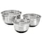 Oster Oswalt 3 Piece Mixing Bowl Set with Non-Slip Bases in Silver 141098.03 - alternate 1
