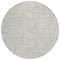 Homeroots 8' Beige And Gray Round Abstract Washable Indoor Outdoor Area Rug 602541 - alternate 4