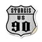 Signmission Sturgis Us 90, 12 Inch X 12 Inch, Vinyl Decal SHI-D-12-481 - alternate 1
