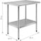 Amgood 24 in. x 36 in. All Stainless Steel Work Table, 35 in. Height Commercial Prep Table with AMG WTSS-2436-Z - alternate 2