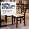 Flash Furniture HERCULES Ladder Back Walnut Wood Restaurant Chair - Tan Vinyl Seat XU-DGW0005LAD-WAL-TNV-GG - alternate 3