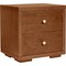 Homeroots 19" Brown Solid and Manufactured Wood Two Drawer Nightstand 526872 - alternate 3
