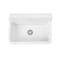 Kingston Brass 30" Ceramic Single Bowl Wall Mount Kitchen Sink with Strainer, White/Polished Chrome KGPKWS3019181 - alternate 4