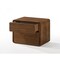 Homeroots Modern Walnut Brown Nightstand with Two Drawers 473028 - alternate 5