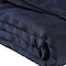 Homeroots King Navy Blue Cotton Basketweave Geometric Blanket 527332 - alternate 3