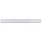 Charles Leonard Plastic Ruler, Double Bevel, 12-Inch, Clear, 36PK CHL77112IP - alternate 2