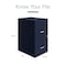 Space Solutions 14.25 in W 2 Drawer Vertical File Cabinet, Navy 24402 - alternate 7