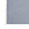 Homeroots 47" X 60" Blue Cotton Woven Turkish Towel Throw Blanket with Fringe 548872 - alternate 3