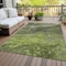 Homeroots 8' X 10' Olive Green And Lime Green Abstract Washable Indoor Outdoor Area Rug 577832 - alternate 2
