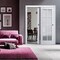 Sartodoors Sliding Closet Bypass Doors White Solid Core Modern Interior VEREGIO7412DBD-WS-36 - alternate 1
