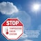 Signmission Stop Temperature Check Station, 4 inch X 4 inch, Vinyl Decal, 2PK OC-D-2PACK-4-199 - alternate 3