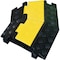 Kable Kontrol Cable Protector 45 Deg Right Turn, 2 Channel, Polyurethane/Rubber, Black, Yellow CP9897-RT - alternate 1