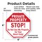 Signmission Private Property Stop! Do Not Use M, 6 Inch X 6 Inch, Plastic Sign OC-P-6-143 - alternate 5
