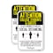 Signmission Attention College Students & Guests Practice Social Dis, 18'' X 24'', Heavy Gauge Aluminum, 2PK A-1824-2PACK-25392 - alternate 1