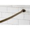 Kingston Brass 47"-60" Stainless Steel Adjustable Curved Shower Curtain Rod, Antique Brass CC3173 - alternate 2