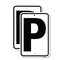 Signmission Sign with Letter P, 18'' X 24'' 2 Signs, Heavy Gauge Aluminum, 2PK A-1824-2PACK-22934 - alternate 1
