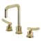 Kingston Brass Widespread Bathroom Faucet with Push Pop-Up Drain, Polished Brass KS1452TKL - alternate 1