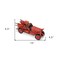 Homeroots 7" Red and Gold Metal Hand Painted 1923 style fire truck Model Car 489411 - alternate 5