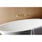 Kingston Brass Two-Handle Wall Mount Tub Faucet, Brushed Brass KS5027PL - alternate 4