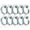 Grizzly Supply Hose Clamp, SAE 52, 304 Stainless Steel, Zinc Screw, 2-13/16 to 3-3/4 in Clamping Dia, 10PK #52P HC - alternate 1