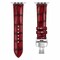 Elegani Alligator-Embossed Leather Watch Replacement Band Compatible with Apple Watch 41mm, Red LAVT-RED-41mm - alternate 1