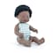 Miniland My Friends & Me Baby Doll, African Boy, 15'' 33205 - alternate 1