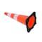 Traffic Kontrol 28in Traffic Safety Cone - 5 Lbs - Orange - 6in +4in Hi Intensity Reflective Collars - 1PC TKTC-28-5-OR-2C - alternate 5