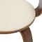 Leisuremod Modern Wooden Dining Chair, Walnut Color Frame in Cream, Brivo Collection BC22CR - alternate 4