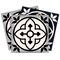 Homeroots 8" X 8" Black And White Rory Peel And Stick Removable Tiles 390727 - alternate 4