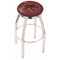 Holland Bar Stool Co 25" Chrome Texas State Swivel Bar Stool, Accent Ring L8C2C25TexsSt - alternate 1