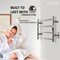 Anzzi Glow 4-Bar Electric Towel Warmer in Brushed Nickel TW-AZ018BN - alternate 3