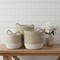 Homeroots Set of Three Beige And White Wicker Desk Organizer, 3PK 392165 - alternate 3