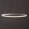 Jonathan Y Brice 23.75" Modern Contemporary Metal Round Dimmable Integrated LED Pendant, Matte White JYL7203I - alternate 4