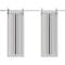 Sartodoors Double Barn Door 64 x 80 inches, BASIC 4903 White with Black Glass, 13FT Silver Rail Track Set, S BASIC4903DB-S-WS-64 - alternate 1
