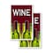 Signmission Wine, A-Frame & 2 Decals Installed, Heavy-Duty Plastic Frame SBHD-D-2436-Wine - alternate 3