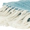Homeroots 50" X 60" Teal And Blue Poly PET Woven Abstract Throw Blanket with Tassels 519089 - alternate 4