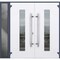 Vdomdoors Steel Double Doors Deux 5755 Gray Graphite Sidelight Exterior Window Stainless Inserts Single Moder DEUX5755DEXD-GRE-RH-W72+12 x H80 - alternate 4