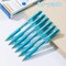 Deli Retractable Ballpoint 0.7mm, Blue Ink, Soft Grip, 12PK EQ02330 - alternate 2