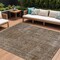 Homeroots 10' X 14' Brown And Beige Medallion Washable Indoor Outdoor Area Rug 616423 - alternate 1