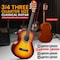 Pyle Beginner Acoustic Guitar Kit, 3/4 Junior Size All Wood Instrument with Full Accessory Kit, Picks PGACLS82BB - alternate 3